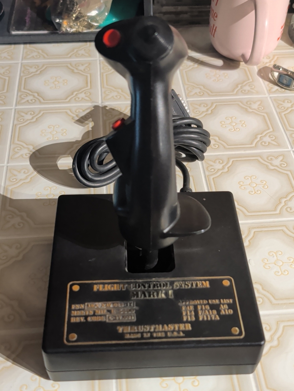 Black Flight Control Joystick